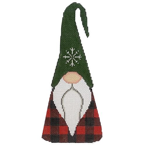 Gnome Large Snowflake Painted Canvas Danji Designs - 1