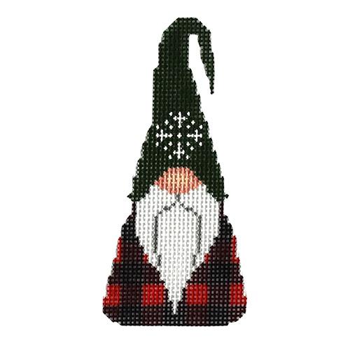 Gnome Snowflake Painted Canvas Danji Designs - 1