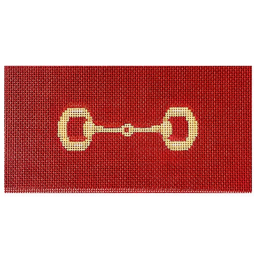 Gold Bit on Burgundy Background Painted Canvas Associated Talents - 1