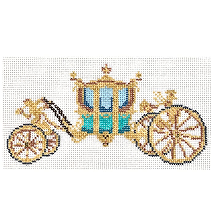 Gold State Coach London Series Painted Canvas Blue Ridge Stitchery - 1