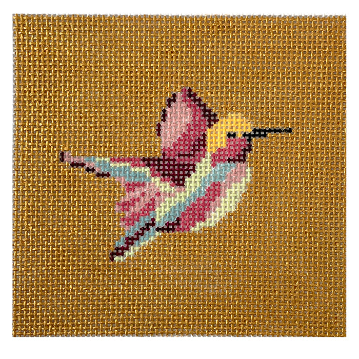 Goldenbird Square Painted Canvas Rachel Barri Designs