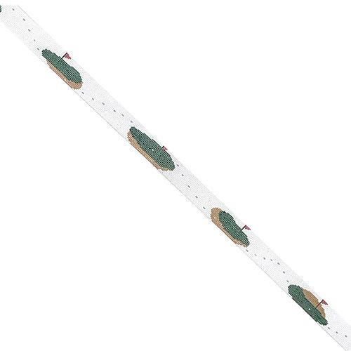 Golf Green & Flags Traveling Balls Belt on 18 Painted Canvas The Meredith Collection - 1