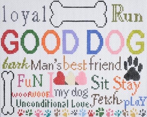Good Dog Painted Canvas Cooper Oaks Design - 1