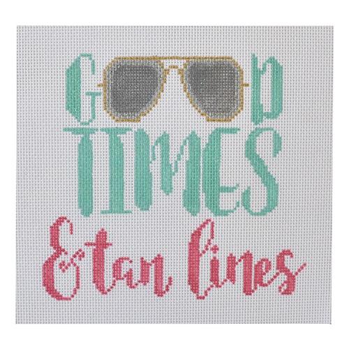 Good Times and Tan Lines Painted Canvas A Poore Girl Paints - 1