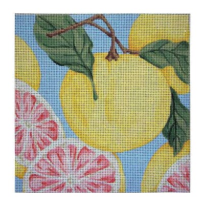 Grapefruit Cluster Painted Canvas Associated Talents