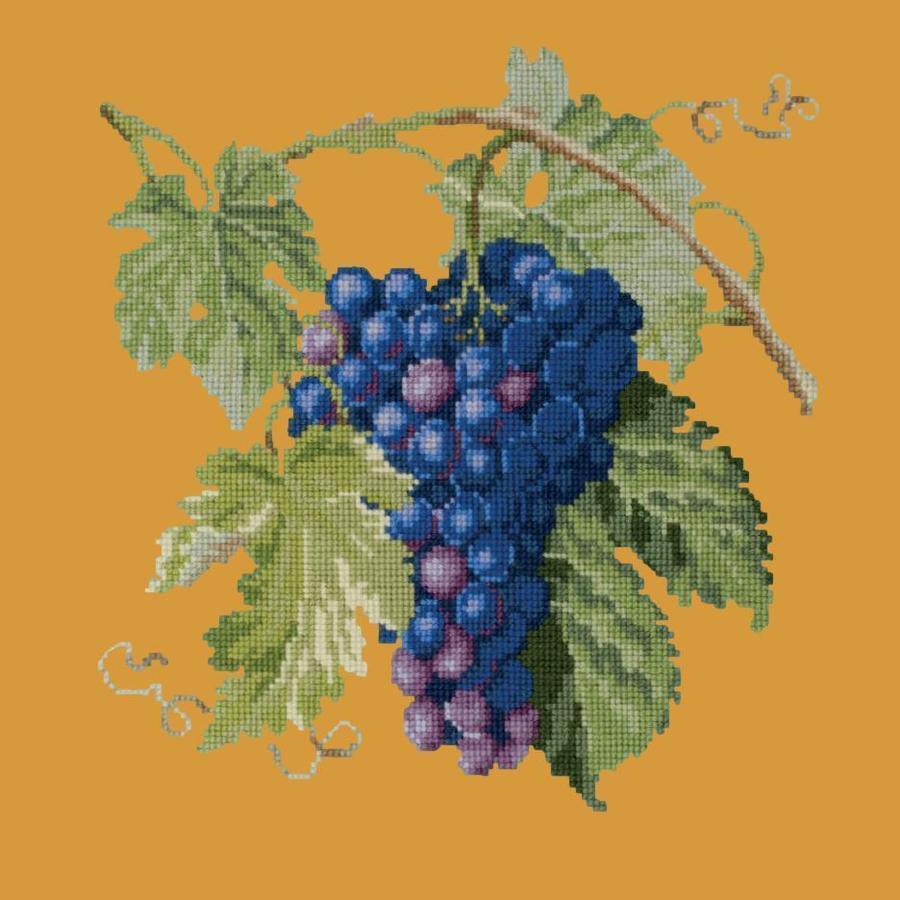 Grapes Needlepoint Kit Kits Elizabeth Bradley Design Yellow - 19