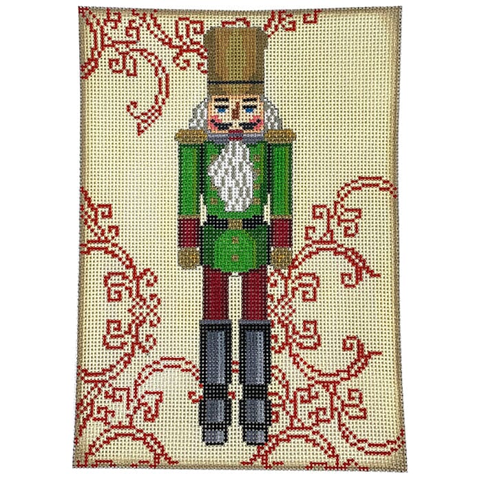 Green Nutcracker Rectangle Painted Canvas Birds of a Feather - 1
