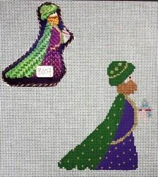 Green Wiseman Painted Canvas The Princess & Me
