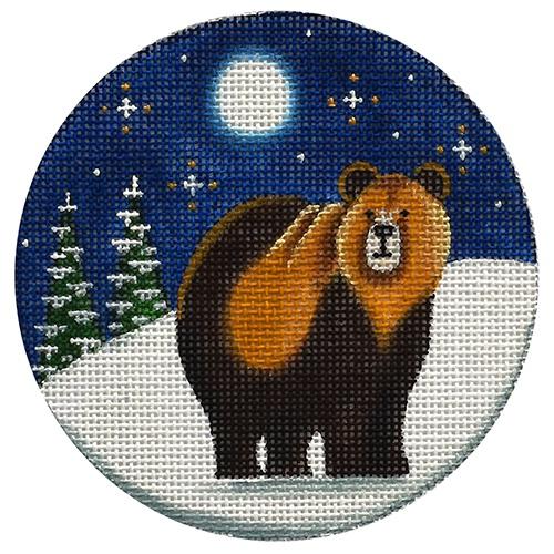 Grizzly Bear Painted Canvas Rebecca Wood Designs - 1