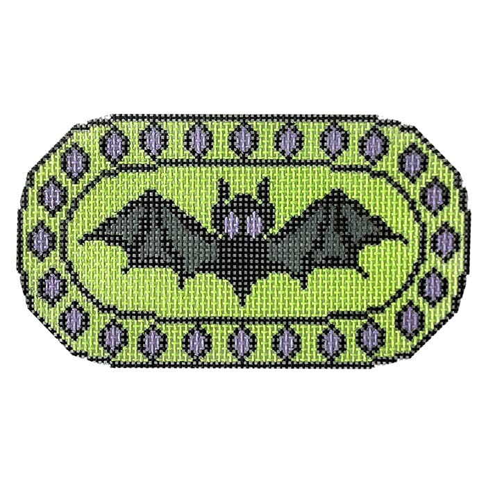 Halloween Bat Painted Canvas Tina Griffin Designs - 1