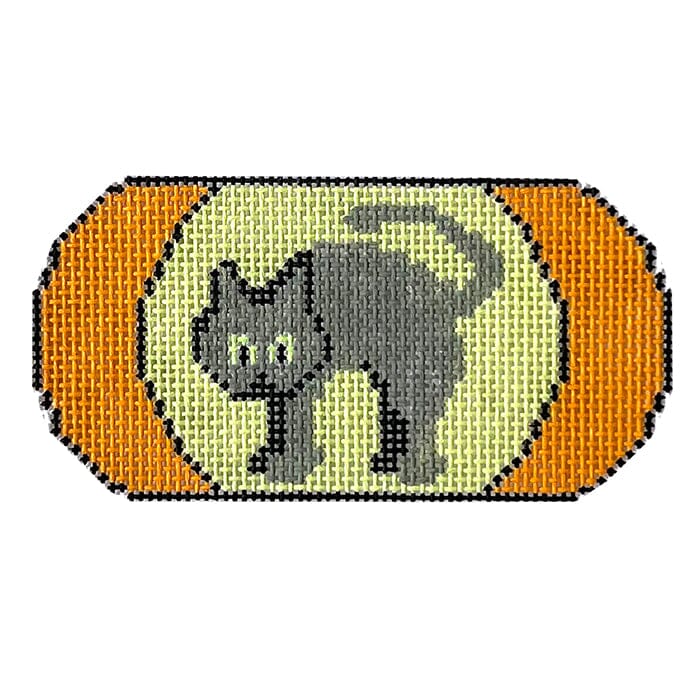 Halloween Cat Painted Canvas Tina Griffin Designs