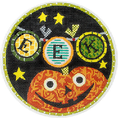 Halloween: Eek Pumpkin Painted Canvas Painted Pony Designs - 1