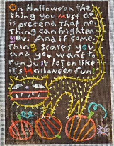 Halloween Fun Painted Canvas Birds of a Feather - 1