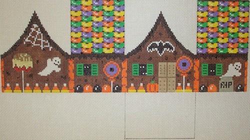 Halloween Gingerbread Painted Canvas Susan Roberts Needlepoint Designs, Inc.