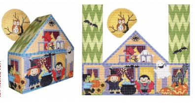 Halloween Party Painted Canvas CBK Needlepoint Collections - 1