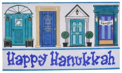 Hanukkah Doors Painted Canvas The Meredith Collection - 1