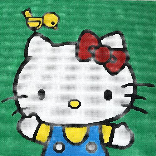 Happy Kitty Painted Canvas The Meredith Collection - 1