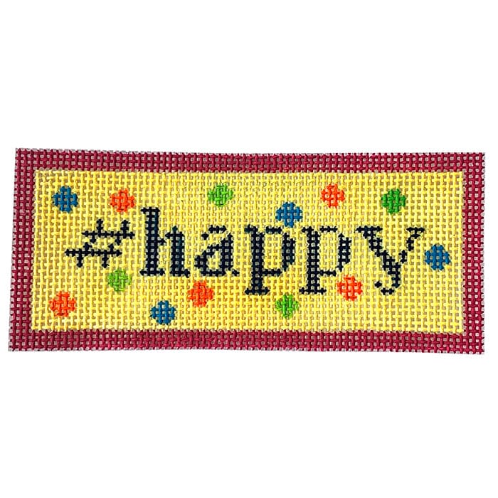 #Happy Painted Canvas Kristine Kingston - 1