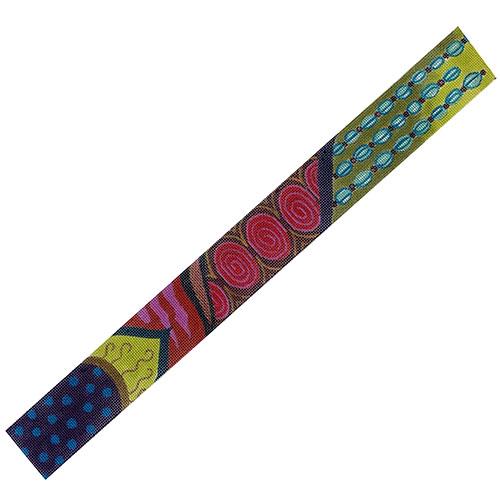 Harlequin Multi Print Belt Painted Canvas Colors of Praise - 1