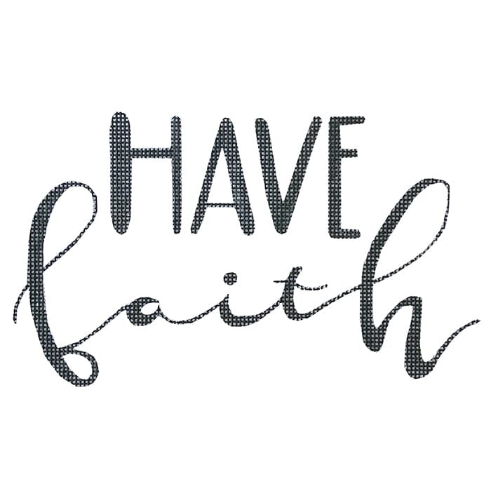 Have Faith Painted Canvas Colors of Praise