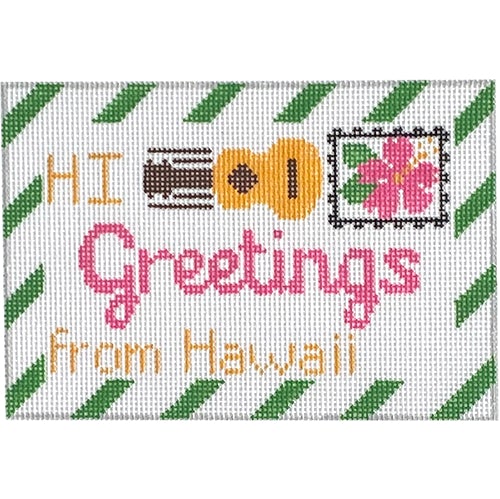 Hawaii Letter Painted Canvas Rachel Donley - 1