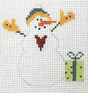 Heart Snowman Painted Canvas Pippin - 1