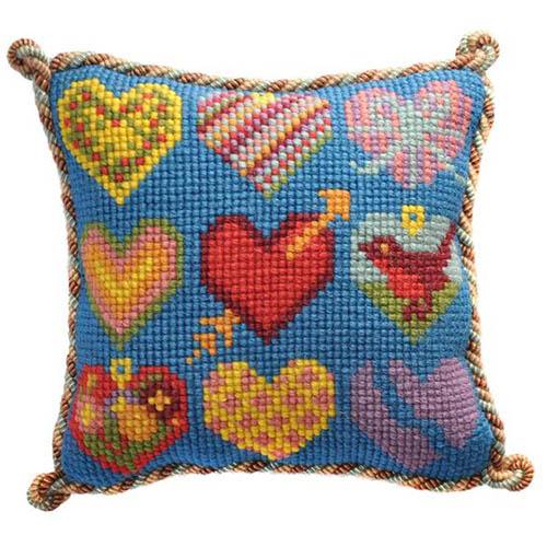 Hearts Needlepoint Kit Kits Elizabeth Bradley Design 