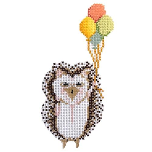 Hedgehog Painted Canvas The Plum Stitchery - 1