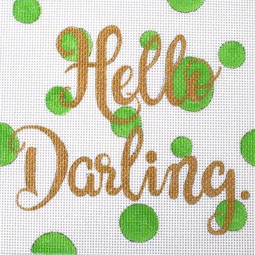 Hello Darling Painted Canvas A Poore Girl Paints - 1