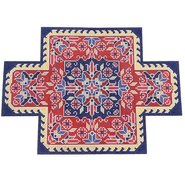 Heriz Brick Cover Painted Canvas CanvasWorks - 1