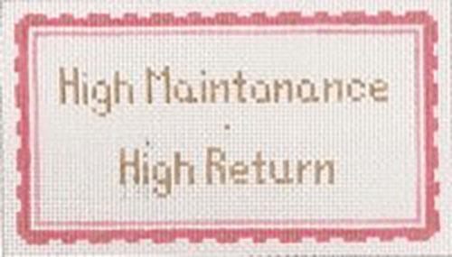 High Maintenance Painted Canvas Stitch Its - 1