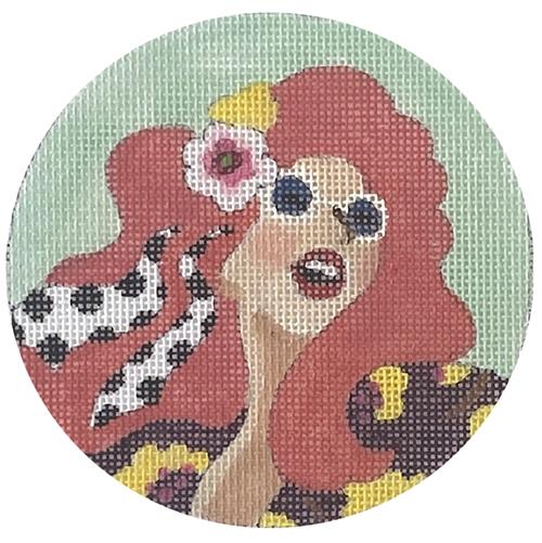 Hippie Chick Painted Canvas Colors of Praise - 1