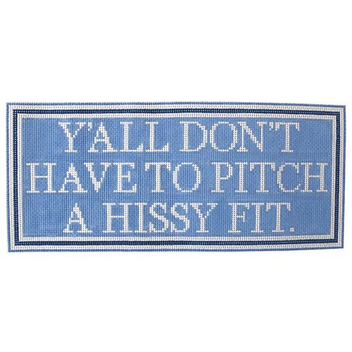 Hissy Fit Painted Canvas The Plum Stitchery - 1