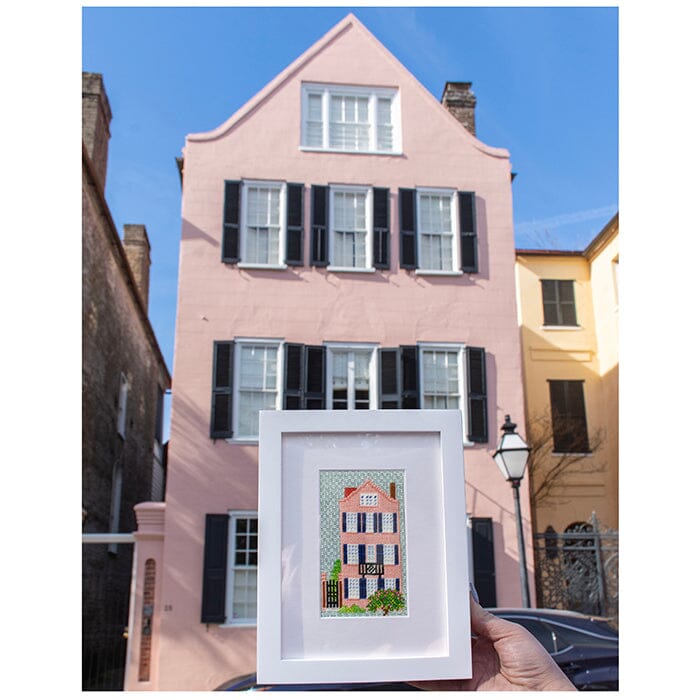 Historic Pink House Kit Kits Needlepoint To Go - 3