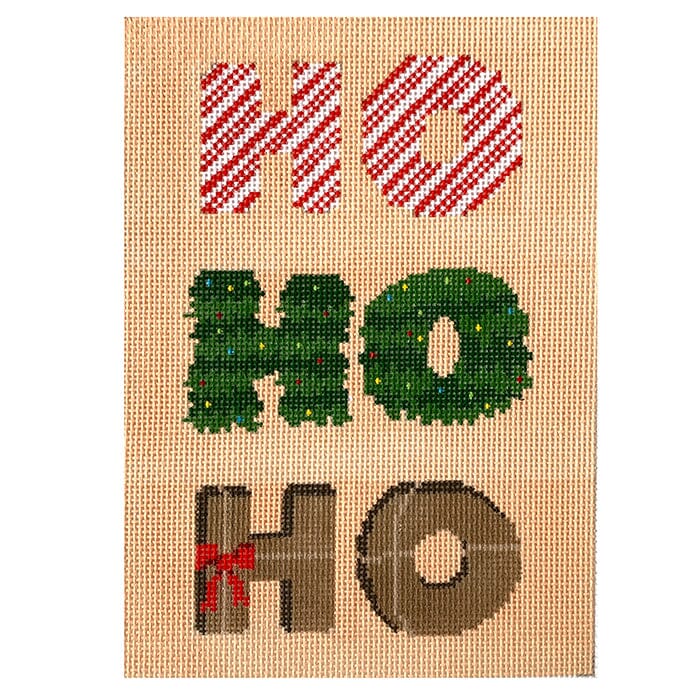 Ho Ho Ho Painted Canvas Walker's Needlepoint - 1