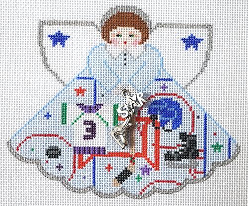 Hockey Star Angel Painted Canvas Painted Pony Designs - 1