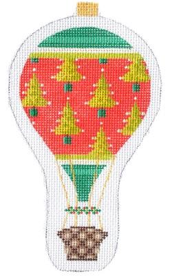 Holiday Balloon Christmas Trees Painted Canvas Kirk & Bradley - 1