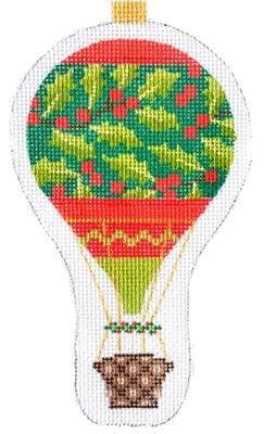 Holiday Balloon Holly Painted Canvas Kirk & Bradley - 1