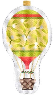 Holiday Balloon Mistletoe Painted Canvas Kirk & Bradley - 1