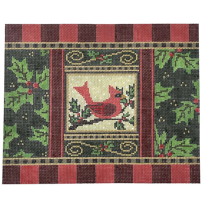 Holiday Cardinal Painted Canvas CBK Needlepoint Collections
