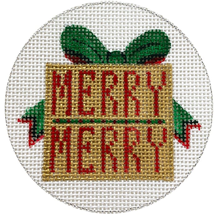 Holiday Collection Merry Merry Gift Painted Canvas Patricia Sone - 1