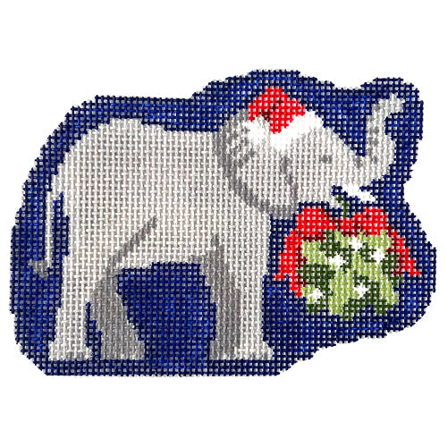 Holiday Elephant Painted Canvas KCN Designers - 1