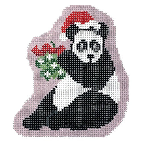 Holiday Panda Painted Canvas KCN Designers