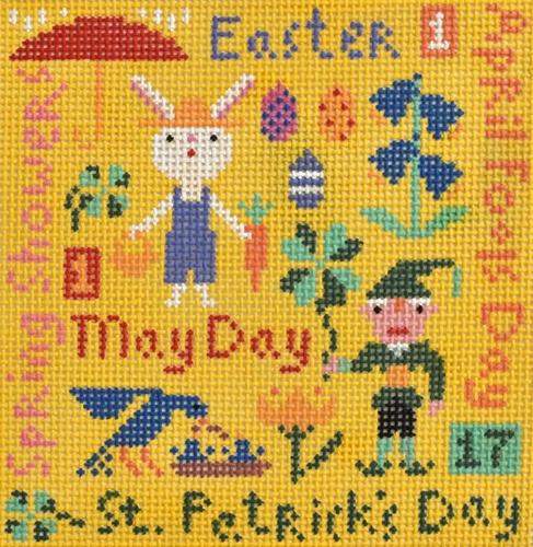 Holiday Seasons Spring Painted Canvas Birds of a Feather - 1