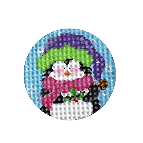 Holly Penguin Painted Canvas Pepperberry Designs - 1