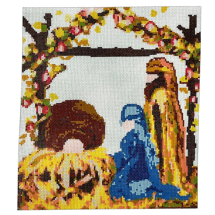 Holy Family Painted Canvas Walker's Needlepoint - 1