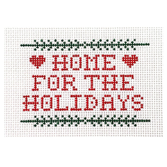 Home for the Holidays Insert Painted Canvas Alice & Blue - 1