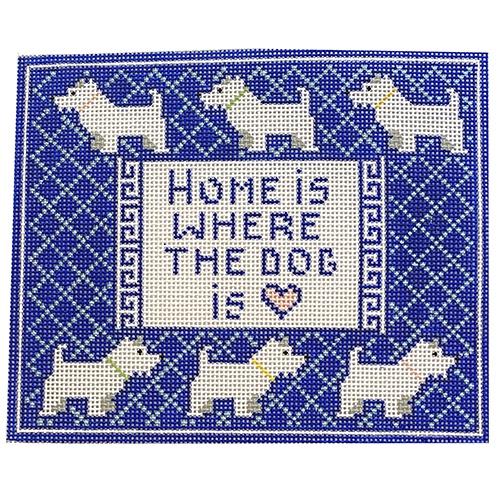 Home is Where (Westie) Painted Canvas KCN Designers - 1