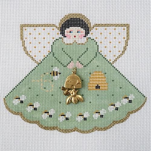 Honey Bee Angel Painted Canvas Painted Pony Designs - 1