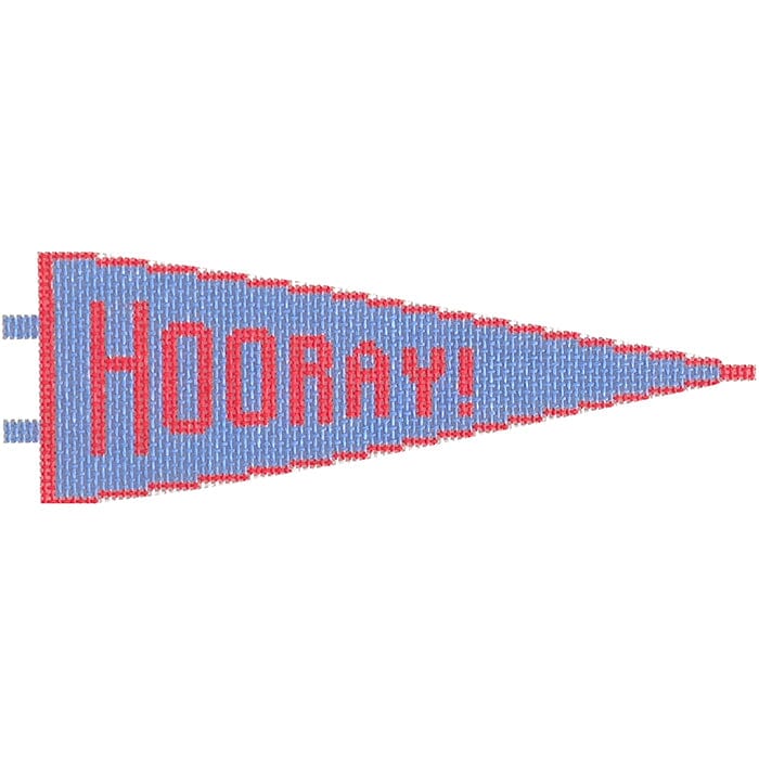 Hooray! Pennanat Painted Canvas Alice & Blue - 1
